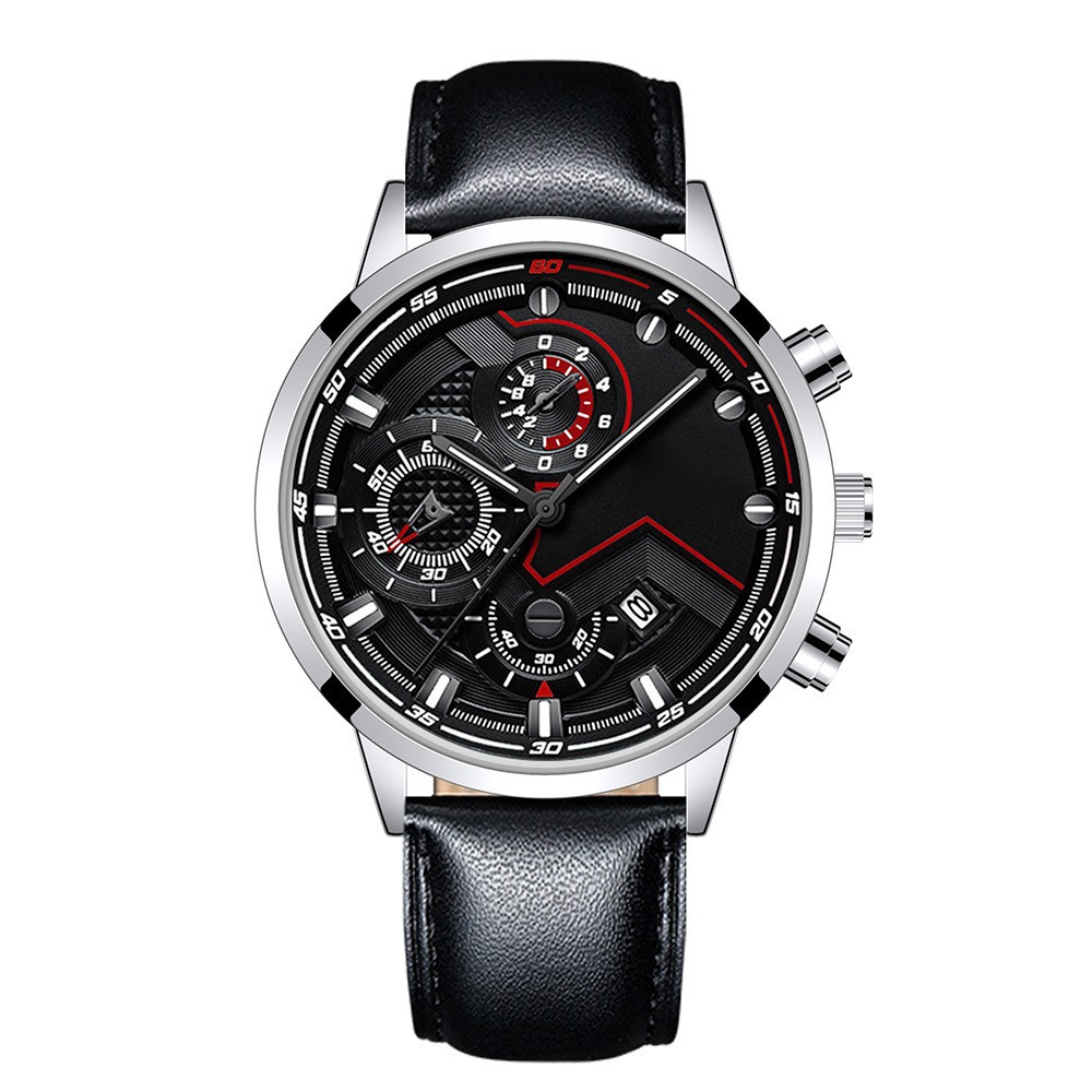 Explosions Men's Fashion Business Watch Luminous Hands with Calendar Quartz Watch_voghion.com