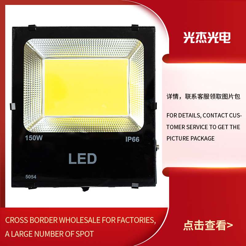 跨境直供LED投光灯亚马逊速卖通电商庭院灯广场公园照明灯路灯|ru