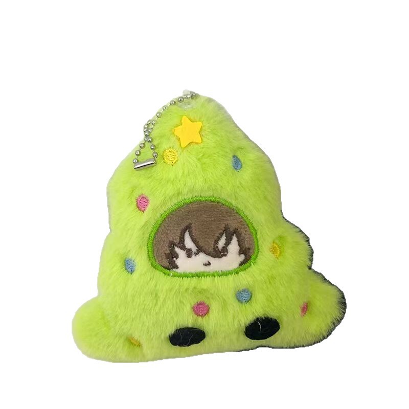 Pequeño libro rojo con el mismo árbol de Navidad de perros salvajes, muñecas de peluche, regalos de Navidad creativos