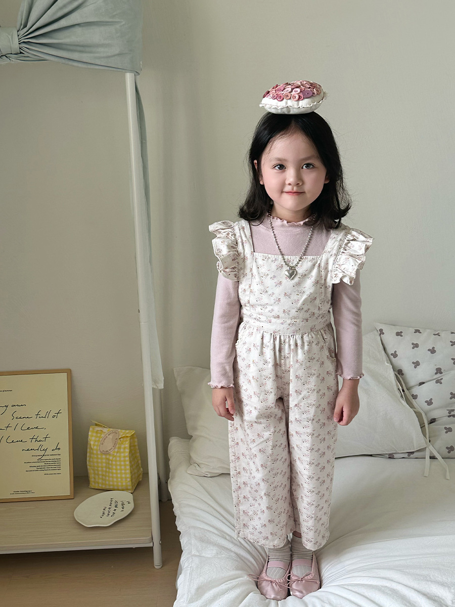 クリアランスセール】ヴィムウッド子供服女の子スーツ秋子供韓国風カジュアルオーバーオールボトムスシャツベビー服