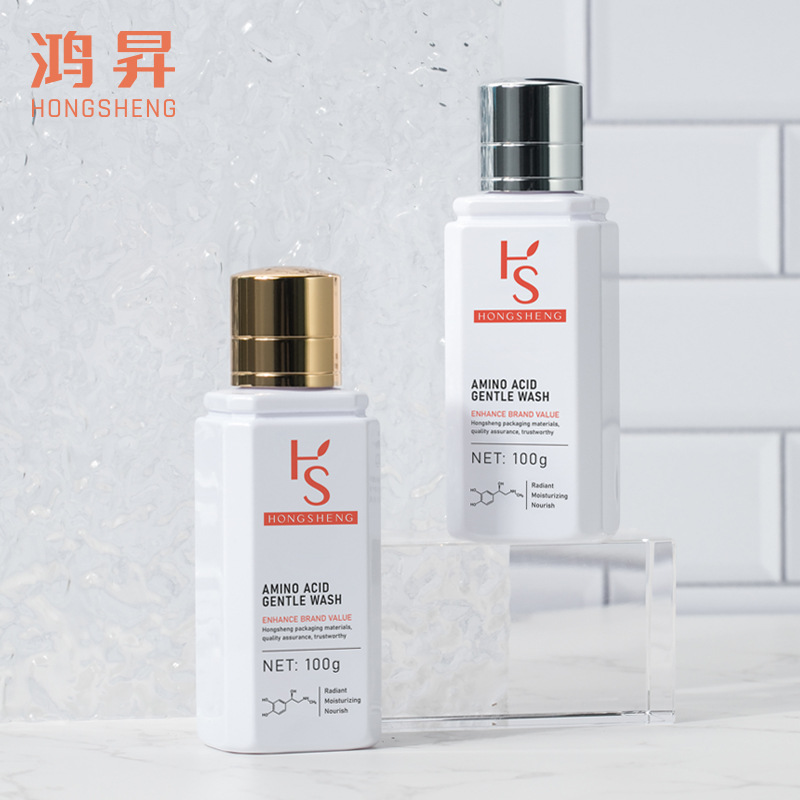 工厂直销pet100ml方形旋盖喷雾精华乳液瓶化妆品塑料瓶分装瓶包装