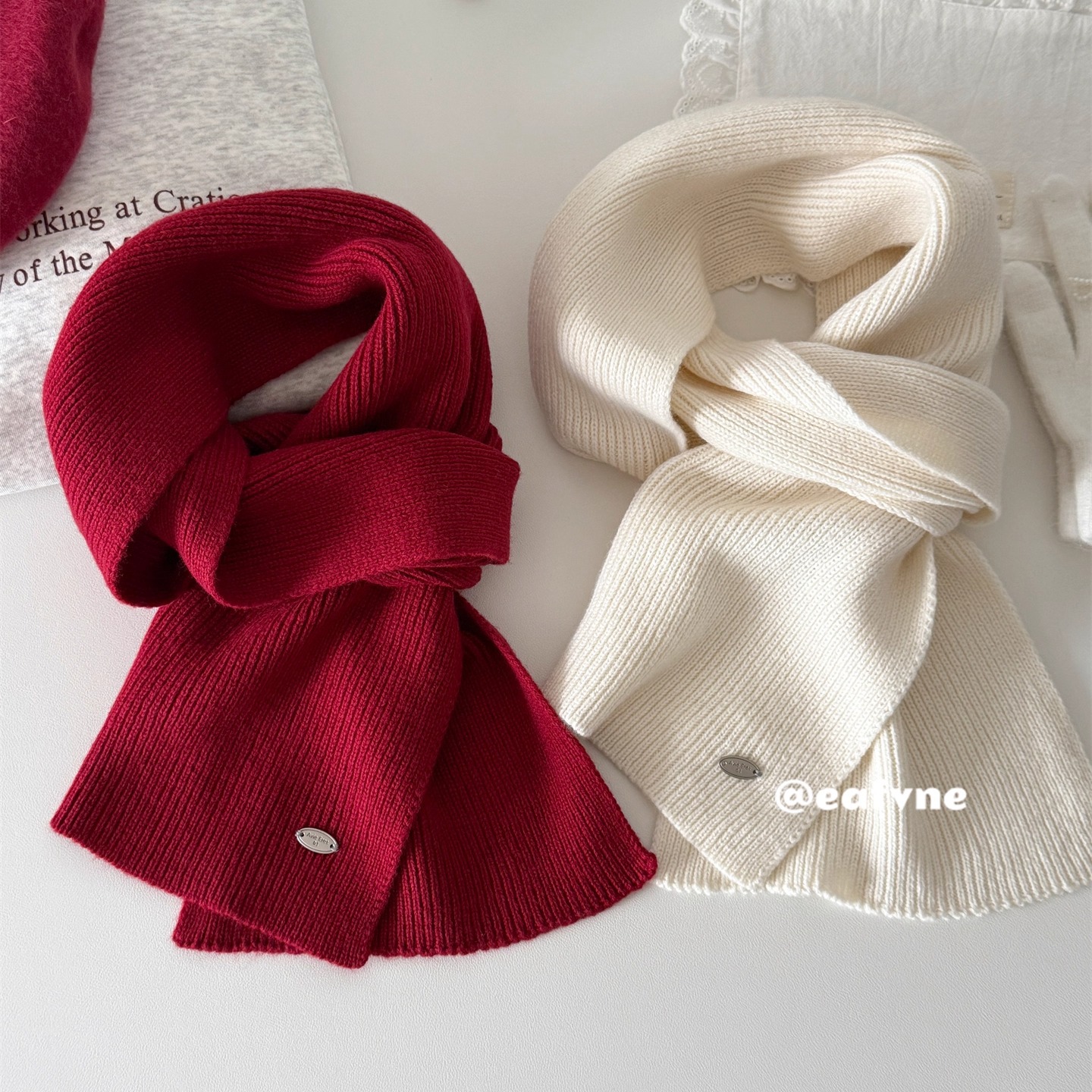 Export Korean Dopamine Pure Wool Scarf for Women, Winter Soft and Warm Neck Protection Basic Versatile Warm Couple Neck Scarf for Men