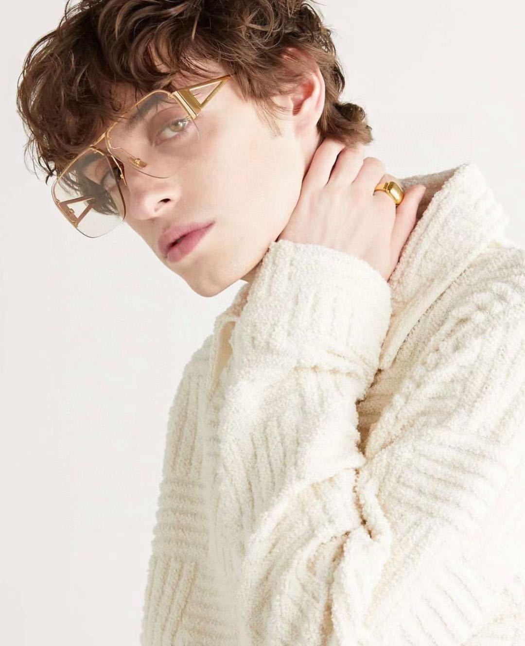 Sunglasses Unisex European Style Frameless Rectangular Shades_voghion.com