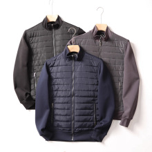 跨境外贸专供男士轻薄鹅绒高端羽绒服欧美原单立领2025冬新款外套
