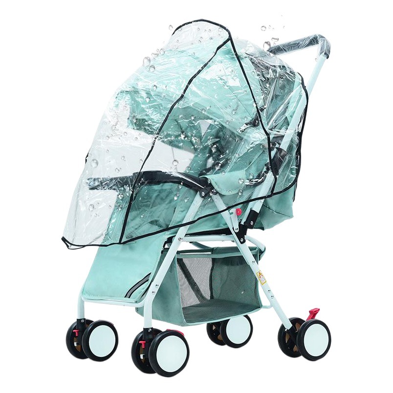 Cubierta impermeable para cochecito de bebé, cubierta universal a prueba de viento, toldo para lluvia, protección contra el viento y la lluvia, cubierta antisalpicaduras para los pies para cochecito de niños.