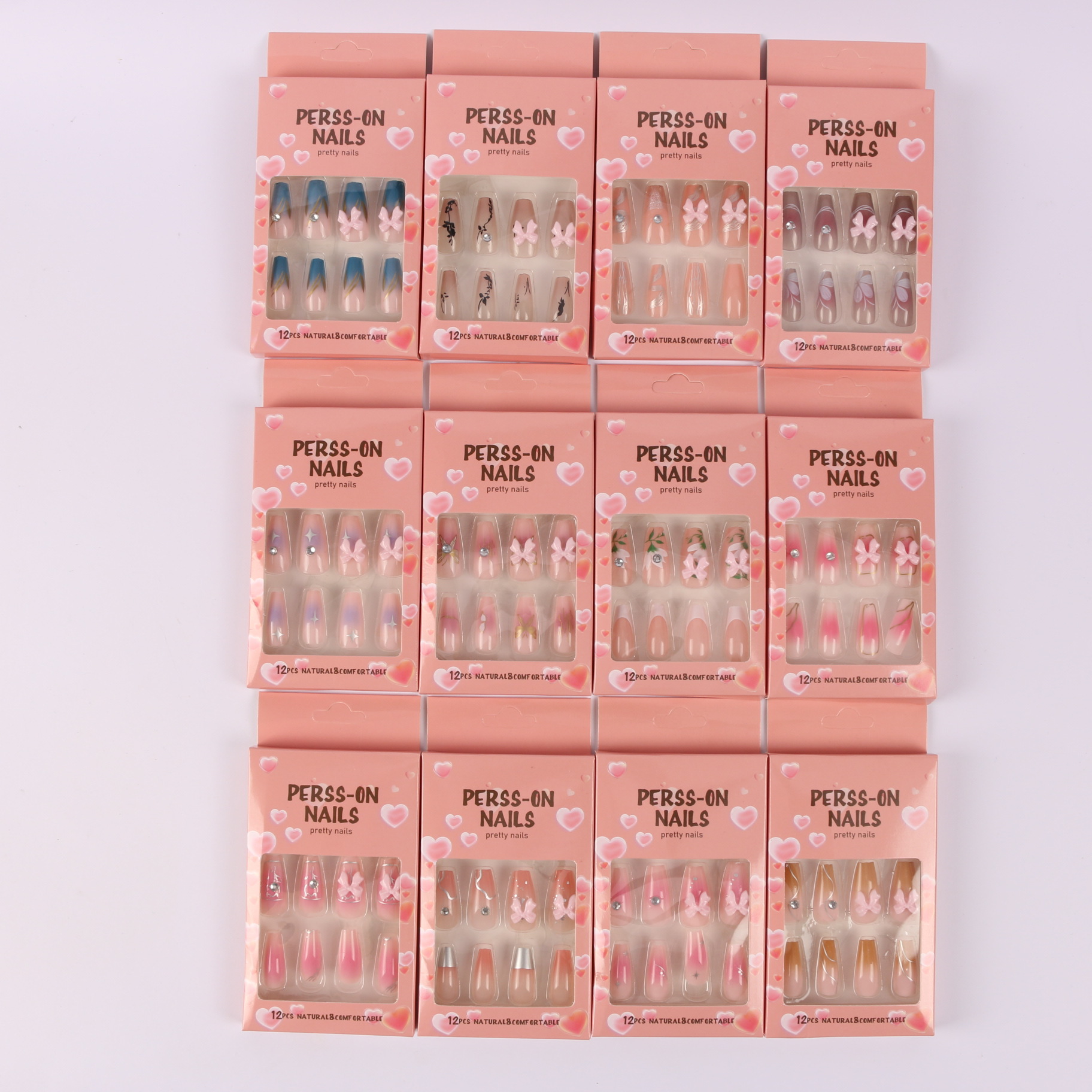 [Fábrica de origen] Uña de desgaste transfronteriza nueva pieza de manicura falsa, productos terminados de pieza de uñas desmontable image 25