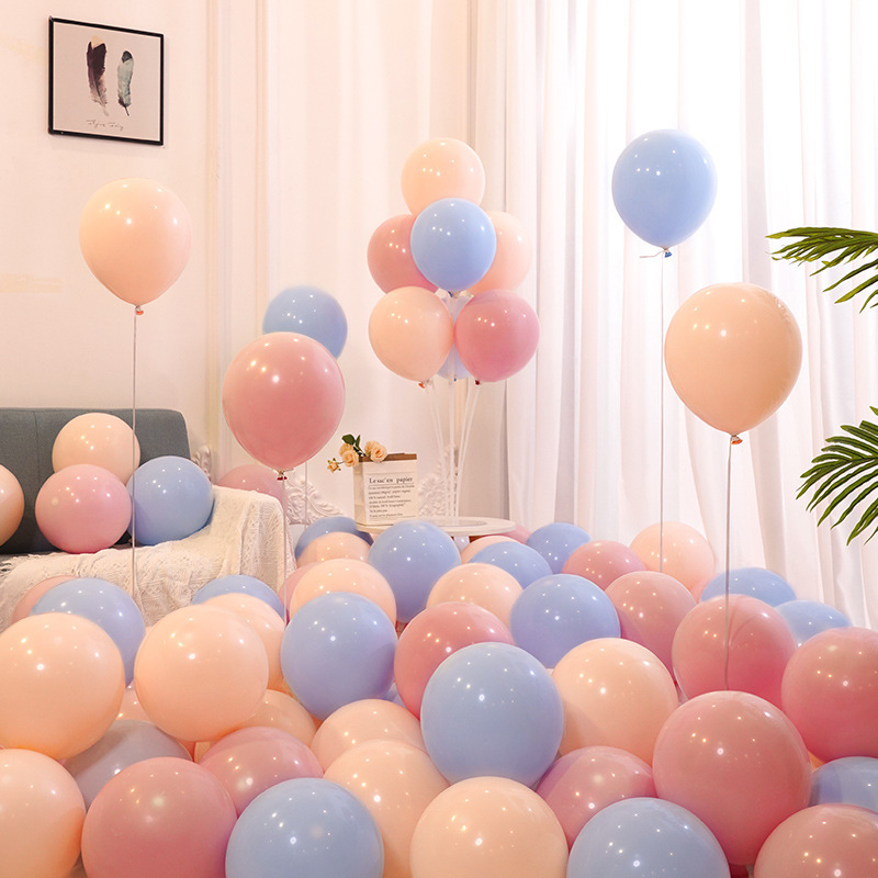 バルーン卸売マカロンカラー厚みのある防爆ショッピングモール店舗イベント装飾シーン誕生日アレンジメントさまざまな色|undefined