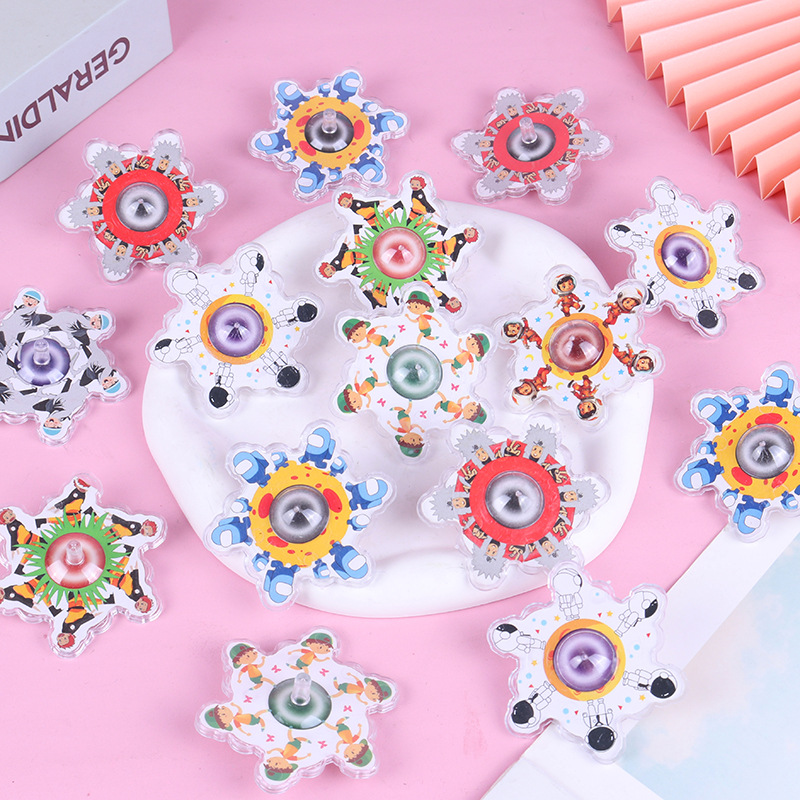 Juguetes de giroscopio de encaje de plástico, espacio transparente, giroscopio pequeño, juguetes creativos, regalos, giroscopio