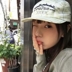 韩国新款复古平檐格子鸭舌帽小众字母刺绣简约棒球帽男女潮2025