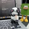 Panda covers face [white shoulder bag]