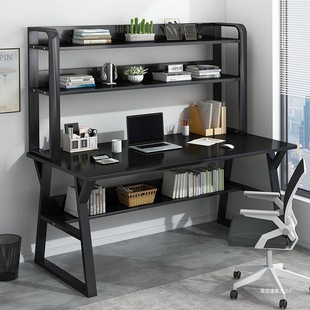 Desk Small Apartment Computer Desk Simple Bookshelf Integrated Simple Home Student Bedroom Children's Learning Writing Table