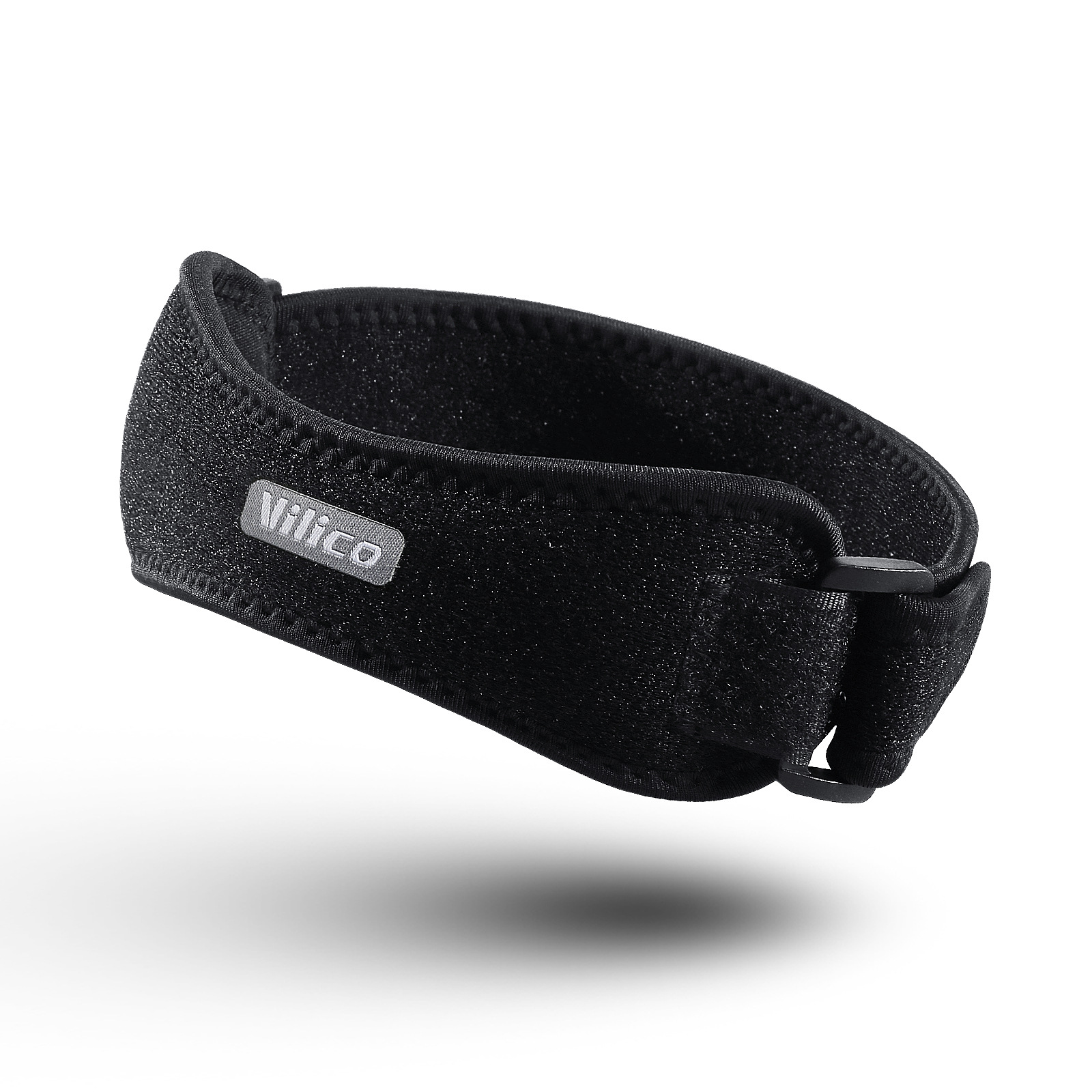 Deportes al aire libre ajuste de presión bidireccional correa de rótula silicona amortiguación conducción carrera baloncesto menisco protección rodillera