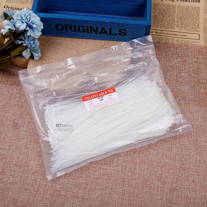 尼龙扎带塑料自锁式 3*200绑扎带 非标硅胶扎线圈束线带厂家直供