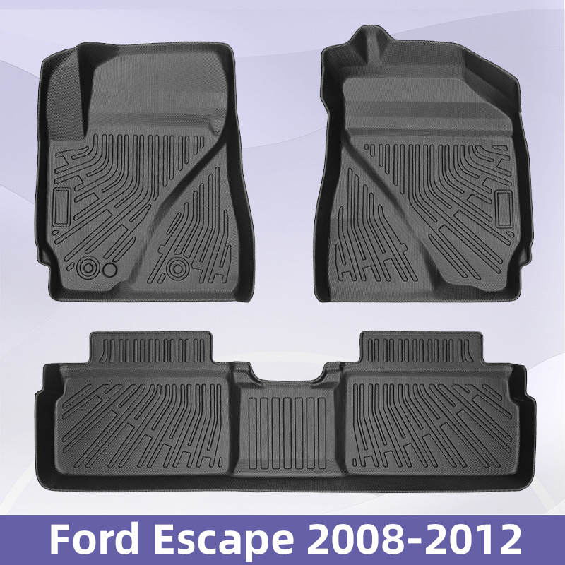 Para Ford Escape 2008 - 2012 TPE Foot Pads 3D All-Weather Backpack Pads