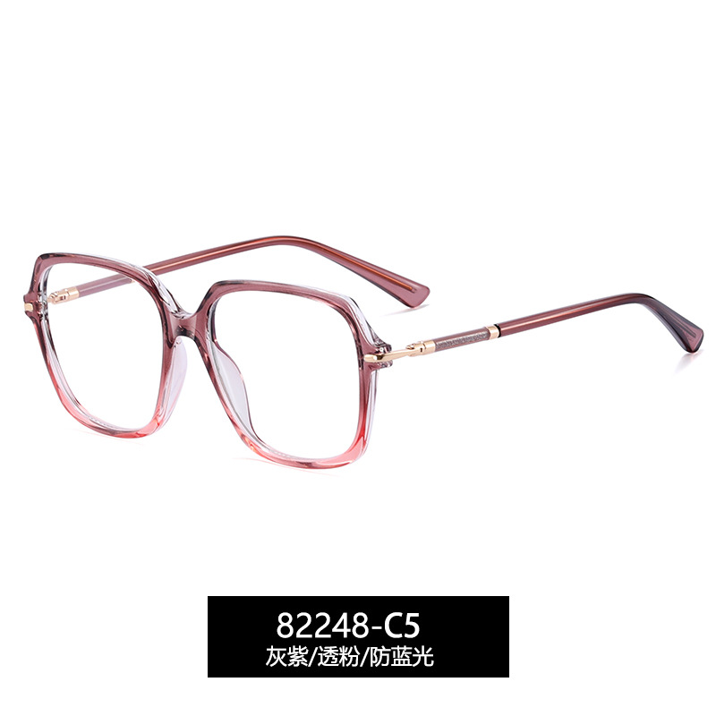 82248 nuevo marco óptico de lujo europeo y americano de mujer fábrica de gafas de miopía spot pin de pegamento de oro marco de gafas CP image 11