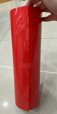 TPH car headlight film car light color change film TPU transparent film protective film bright matt tail light black film (Car headlight protective film) - tph-red-30cmx10m