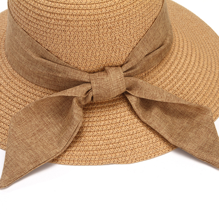 Cappello di paglia da donna a tesa larga per estate e mare_voghion.com