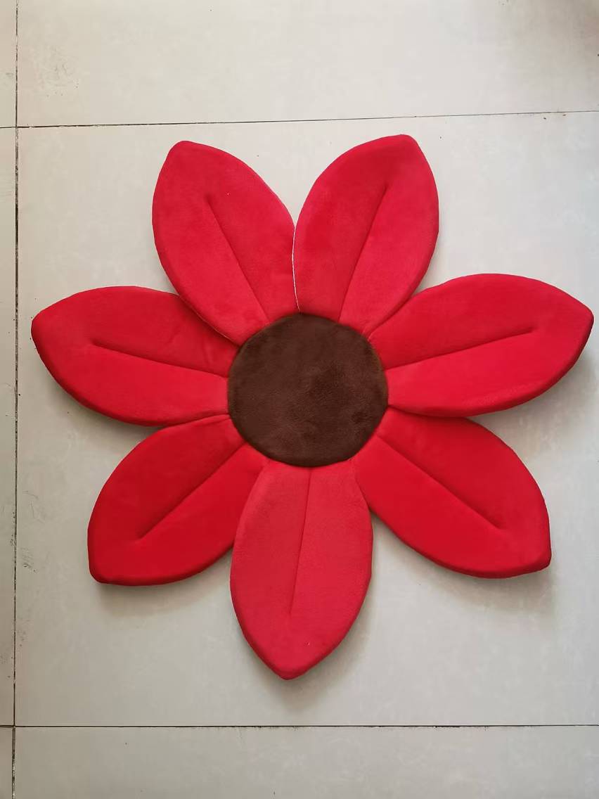 Creativo nuevo baño flor alfombra de baño lindo dibujos animados simulación flor cojín felpa juguete creativo sofá comedor silla cojín