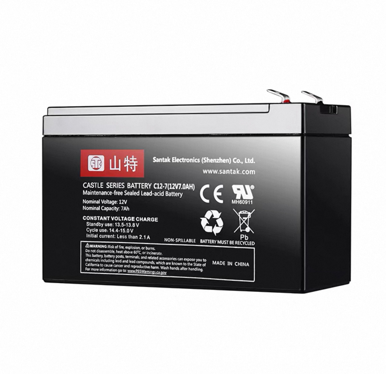 Batería SABTAK Sante C12 - 7 / 38 / 65 / 100 / pantalla de CC / UPS / EPS / batería industrial