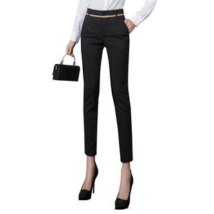 Korean Style Business Attire Women's Suit Pants Women's Nine-Point 2024 Spring and Summer New Work Formal Wear Slim Pencil Pencil Pants