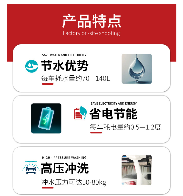 Intelligent Car Wash Machine, Fully Automatic, Contactless Car Washing, Mobile Phone Operation, 24-Hour Unattended, Source Customization, Electric