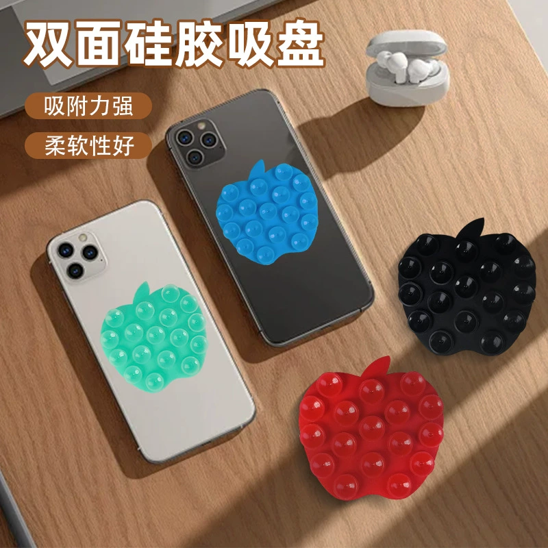 Силиконовая двухсторонняя присоска подставка для мобильного телефона любовь фруктовая форма круглый квадратный фиксатор повторное использование кронштейна для присоски