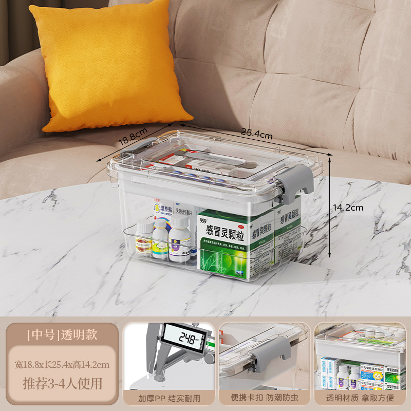 Transparent medium-18.8*25.4*14.2cm