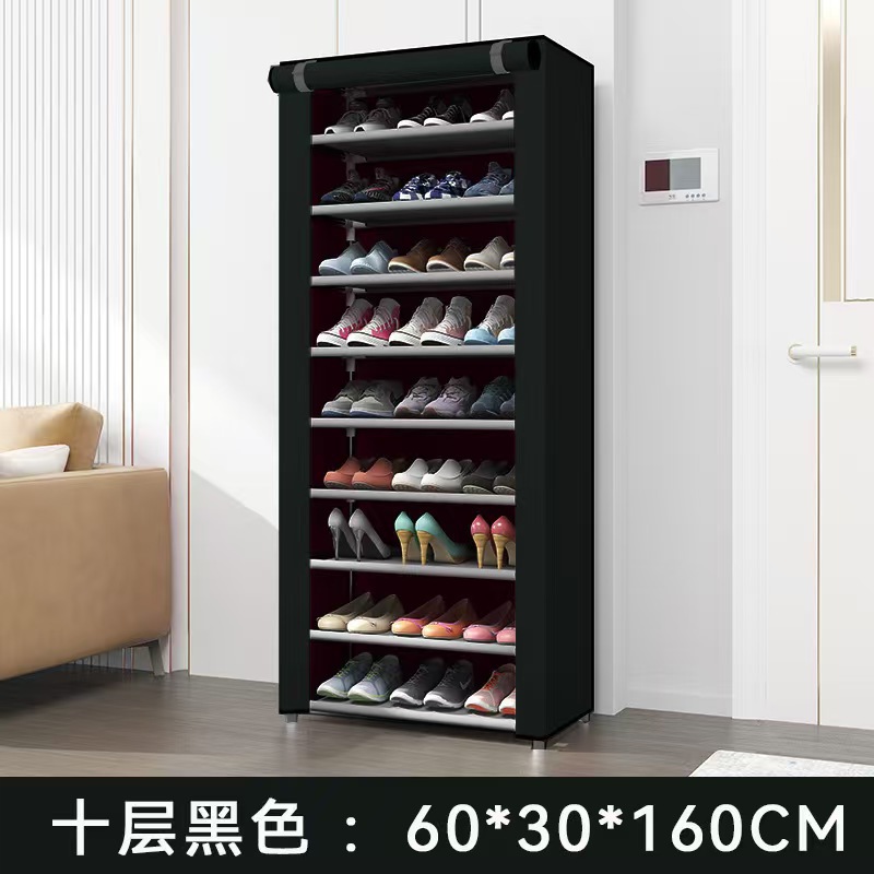 Vietnam venta caliente a prueba de polvo zapato armario rack de almacenamiento ensamblaje casero estante de zapatos multicapa estante de almacenamiento de zapatos simple y económico