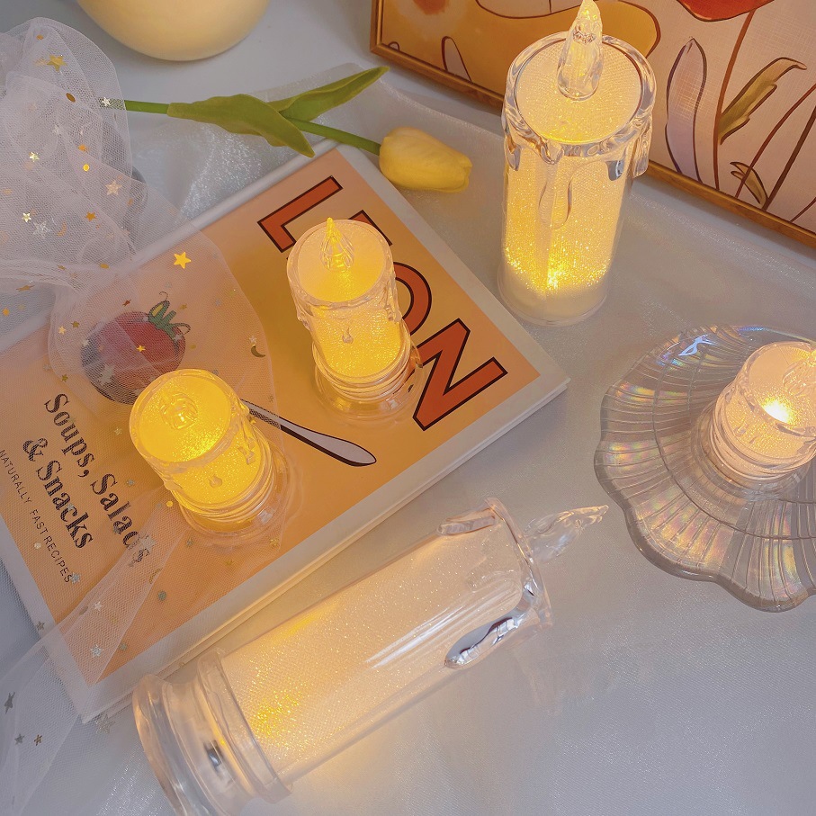 Creative table candle, nail decoration, night light, fall protection