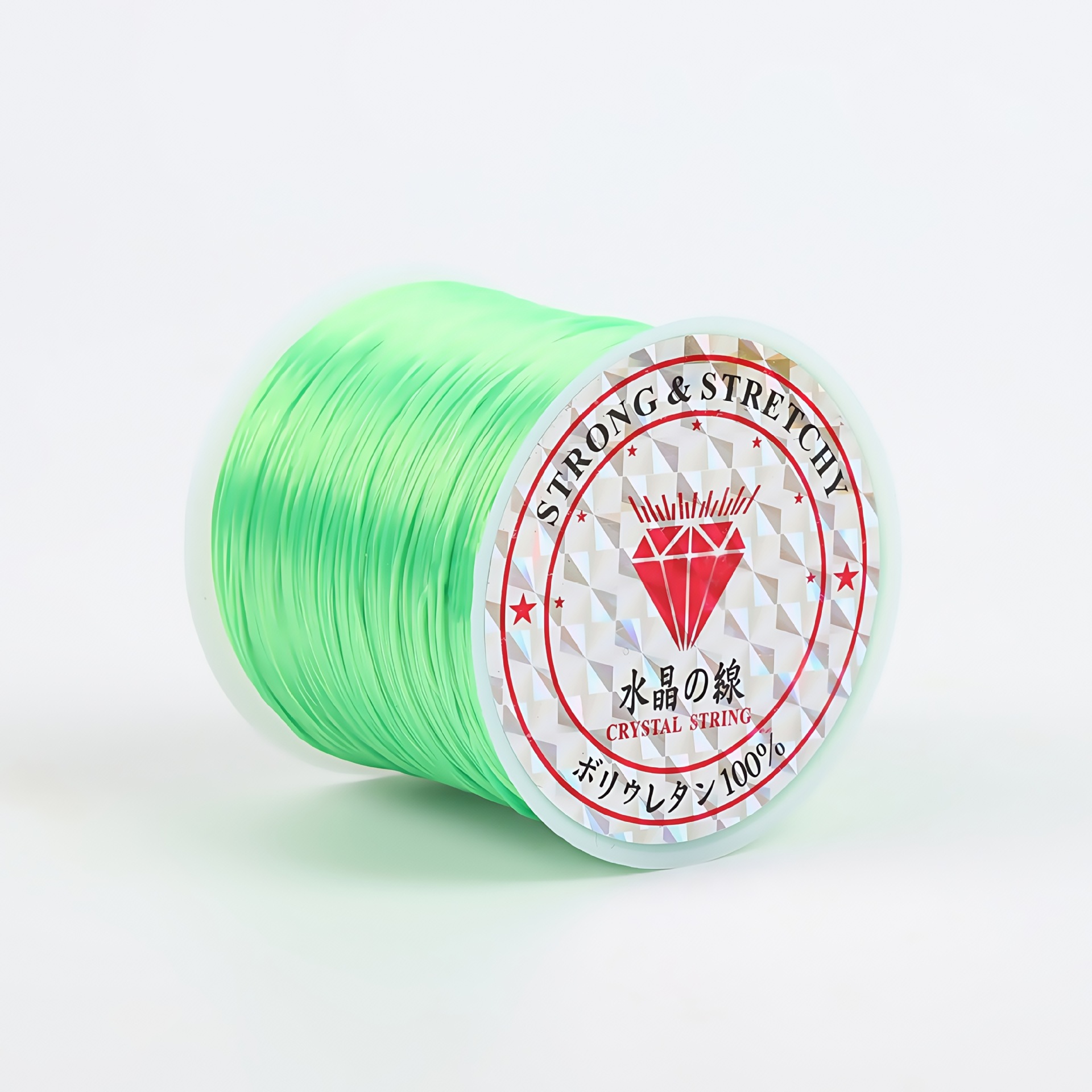 Flat elastic thread [fluorescent green]