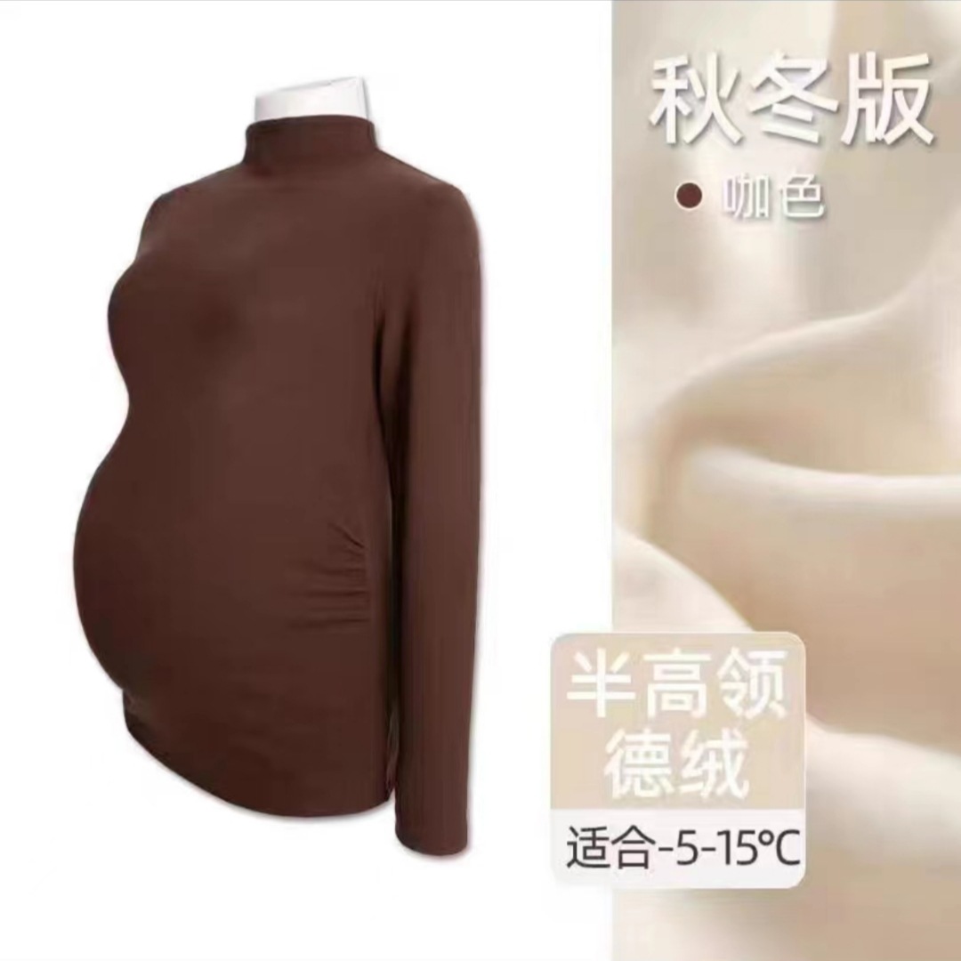 245 Коричневый топ с воротом