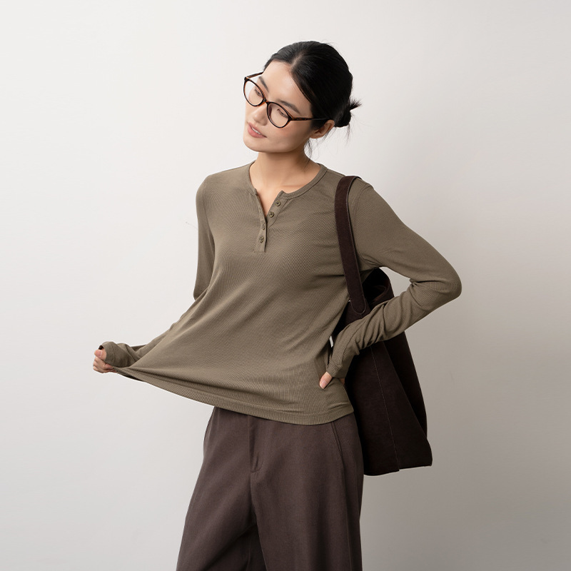 Long-Sleeved Round-Neck Pullover, Fashionable, Casual and Versatile, Can Be Worn Inside or Outside, New Spring and Summer Women's Knitwear Wholesale