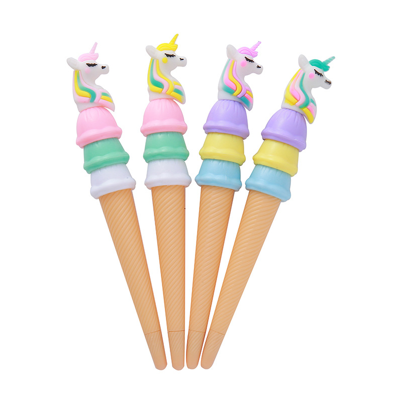 Unicornio de alto valor facial Hagen Das bolígrafo neutro creativo papelería bolígrafo acuoso lindo helado bolígrafo estudiantil