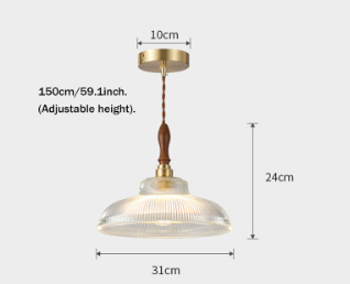 Japonés retro restaurante bar araña Nordic latón vidrio simple moderno vintage comedor mesa de comedor araña