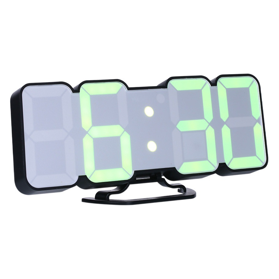 A todo color 3dled reloj digital control remoto temperatura reloj despertador al por mayor variable 115 colores pared estéreo Reloj de pared