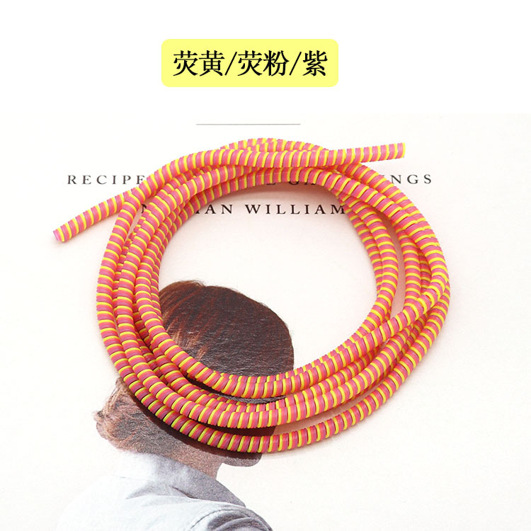 Directo de fábrica 1,4 M tres en uno cable de datos Cable de protección cable de datos manga protectora cuerda de resorte de bobinado