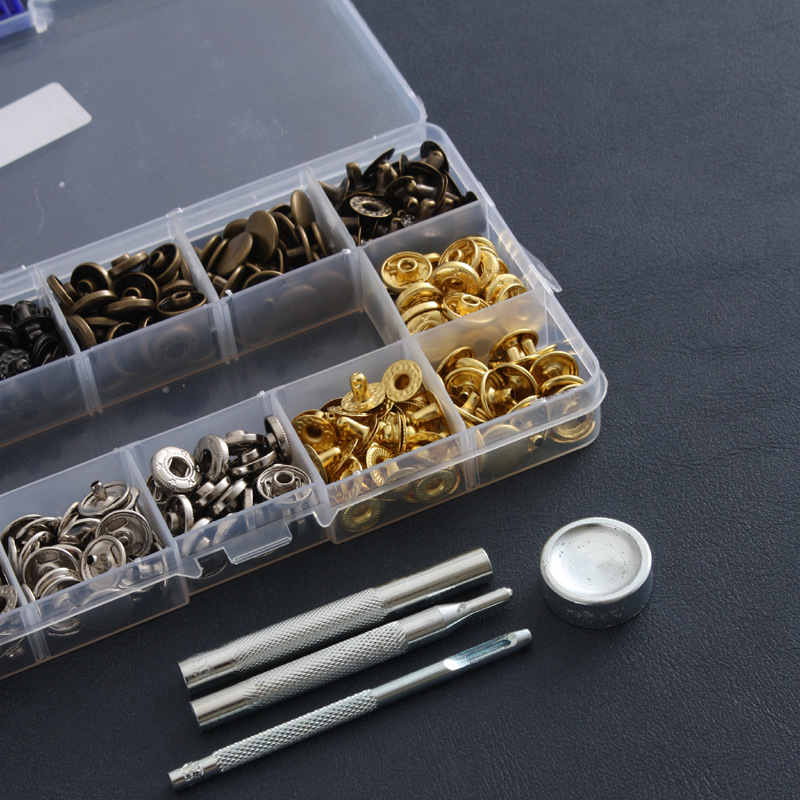 Cobre 633 # botón a presión traje gran hebilla blanca transfronteriza ropa de cuero abajo chaqueta botón de hardware