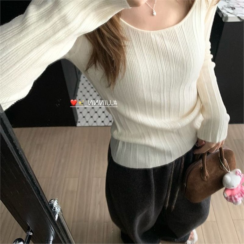 【韩系气质】韩系气质 女式针织衫 2025新款 春秋季 修身显瘦收腰