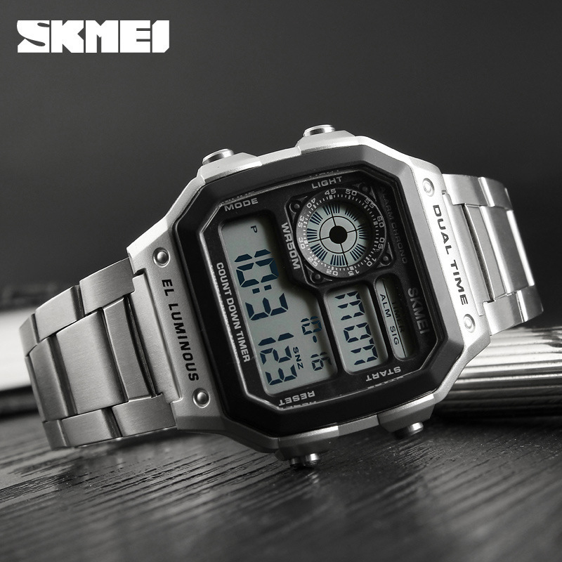 skmei fashion trendy men's watch cross-border outdoor sports personality square digital display electronic watch skmei fashion trendy men's watch cross-border outdoor sports personality square digital display electronic watch
