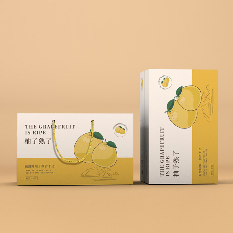 方便携带柚子包装盒手提箱子梅州沙田柚容县礼盒通用纸箱空盒个装