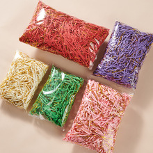 大量批发多克数小包装金线细丝混厚纸丝化妆品礼盒填充装饰拉菲草