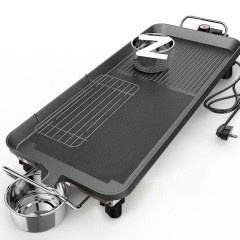 バーベキュープレート家庭用電気オーブン無煙バーベキュー機韓国バーベキュー電気グリルプレート鉄板焼き魚 AliExpress