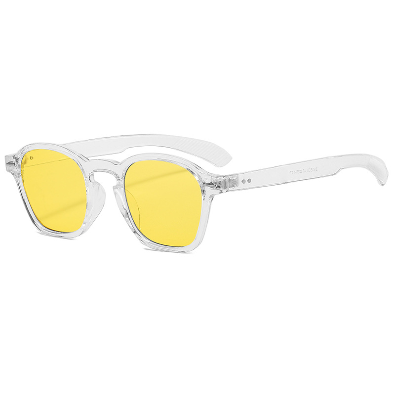 2021 nuevas gafas de sol decorativas para hombres y mujeres retro full frame gafas de sol marinas gafas de sol de uñas beige 3550