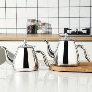Stainless steel Leshi Pot restaurant Tea Kettle long mouth teapot stainless steel cold kettle induction cooker pot flat pot