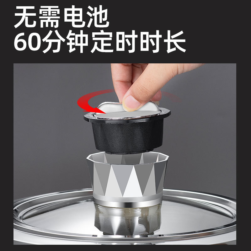 食品級304不鏽鋼定時器蒸鍋家用加厚復底二層三層蒸湯鍋廠家批發