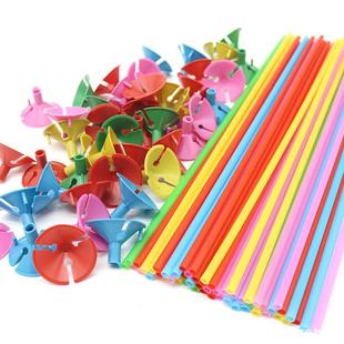 Macaron Color Reinforced Thickened Balloon Support Rod Room Scene Layout Decorative Drag Rod Extended Drag Rod Balloon Rod