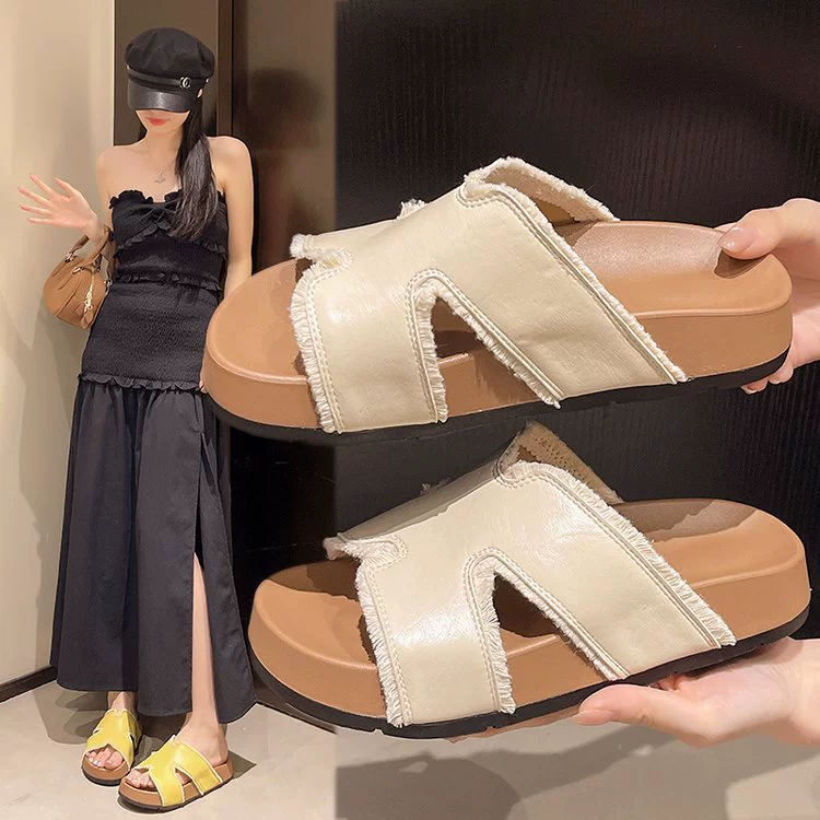 Женские пляжные шлепанцы в стиле корейской моды, лето 2025, интернет-хиты, для отдыха