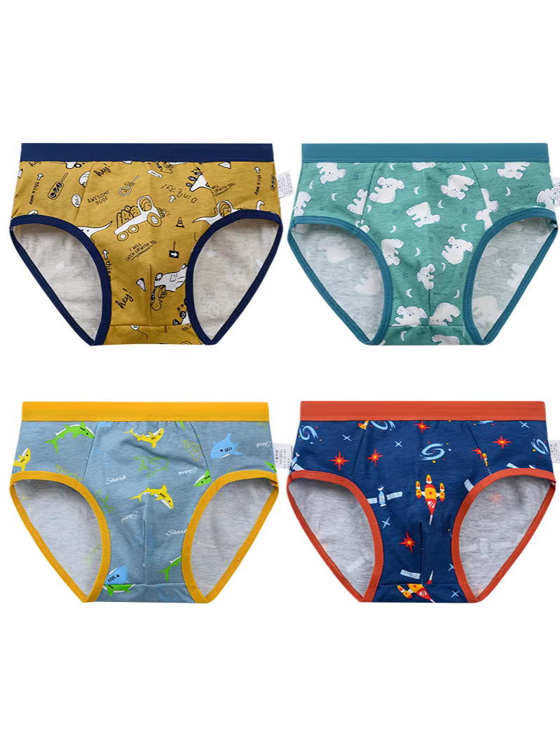 Cross-Border Popular Men's and Girls' Cotton Underwear, Amazon's Best-Selling Boys' Briefs, Small and Medium-Sized Children's Briefs, Boys' Briefs
