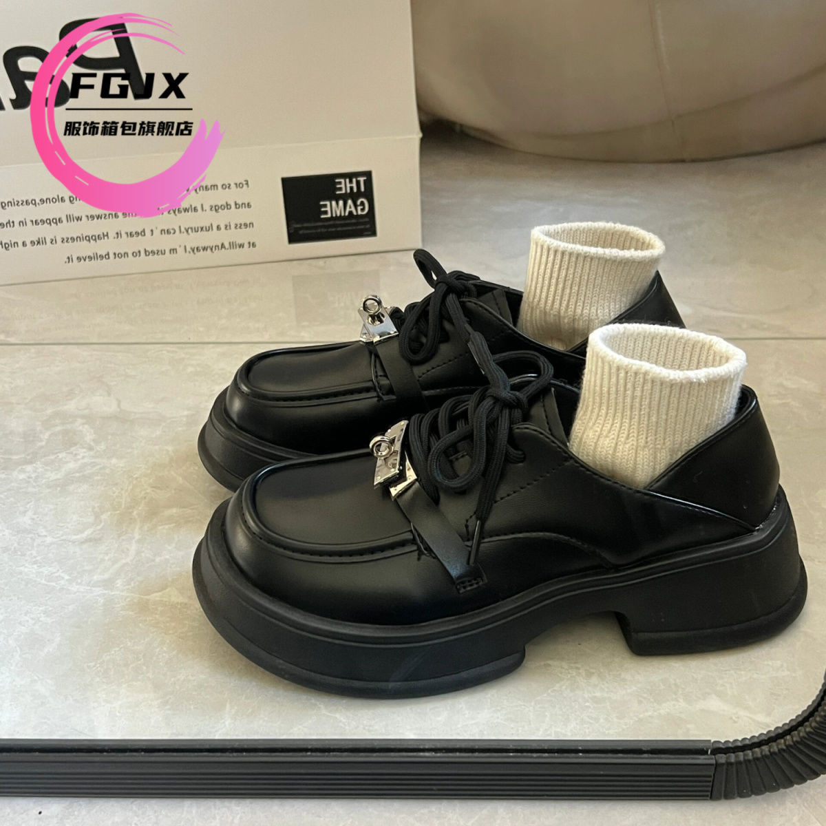 Nuevos zapatos de cuero de verano con zapatos de cuero japoneses con suela gruesa Mary Retro Redhead Inglés Lefour zapatos de mujer