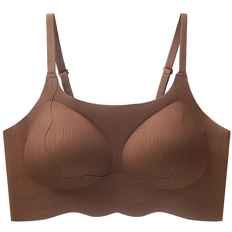 Nueva ropa interior con tirantes y tirantes, copa fija, sin costuras, sin anillo de acero, chaleco, sujetador antiflacidez